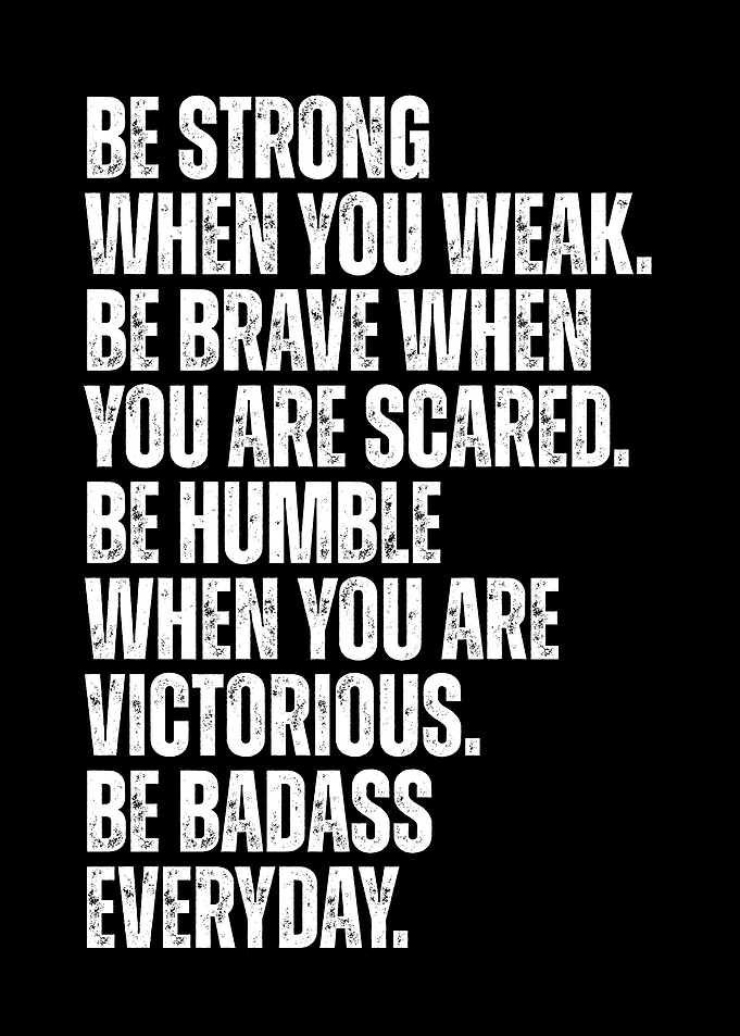 Inspirational Quote on Black Background