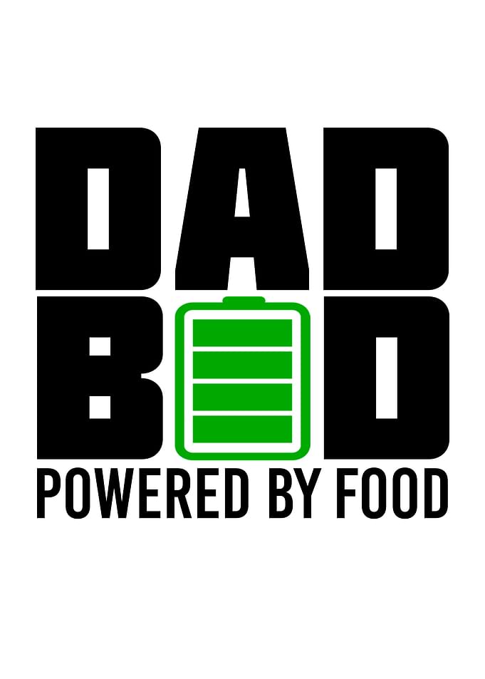 Dad Bod Powered by Food Graphic