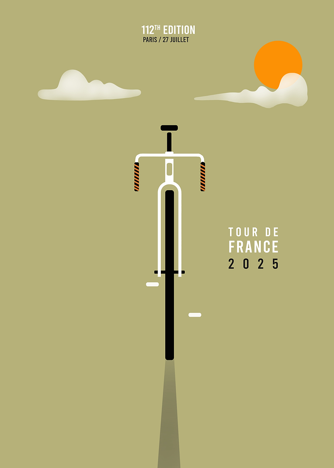 Tour de France 2025 Minimalist Poster