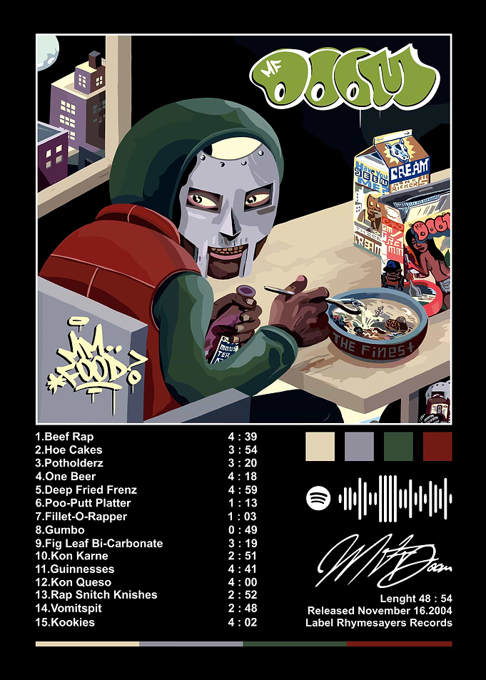 MF DOOM MM..FOOD Album Cover Art