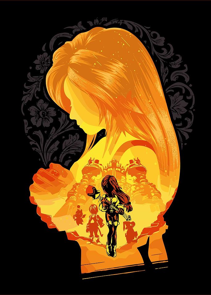 Final Fantasy IX: Garnet Silhouette Art