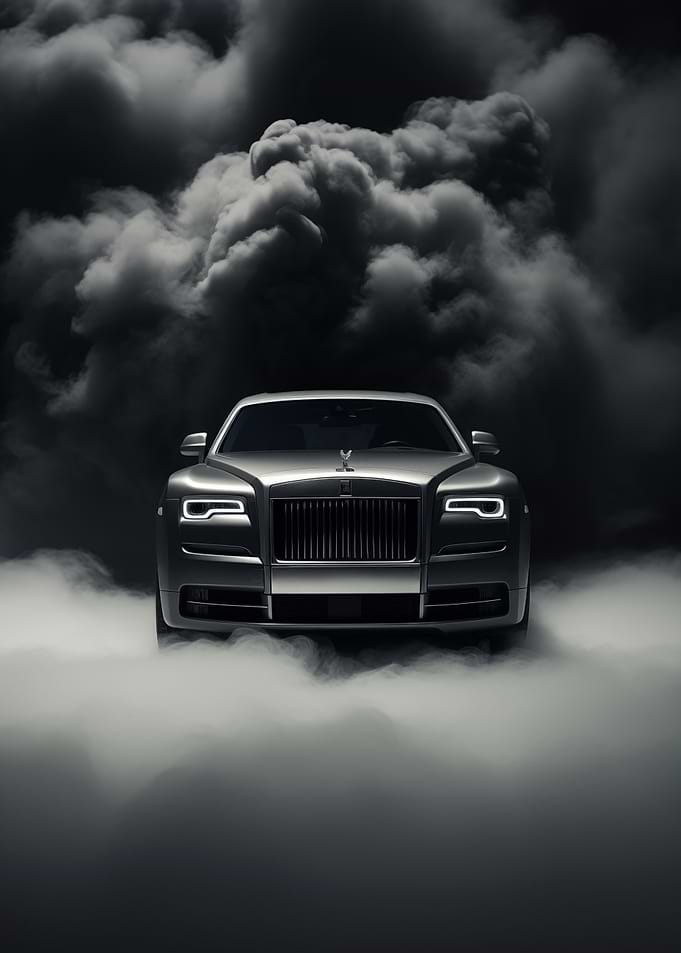 Rolls Royce in Smoke