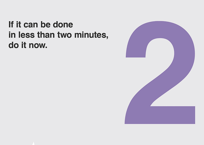 Two-Minute Rule Motivation