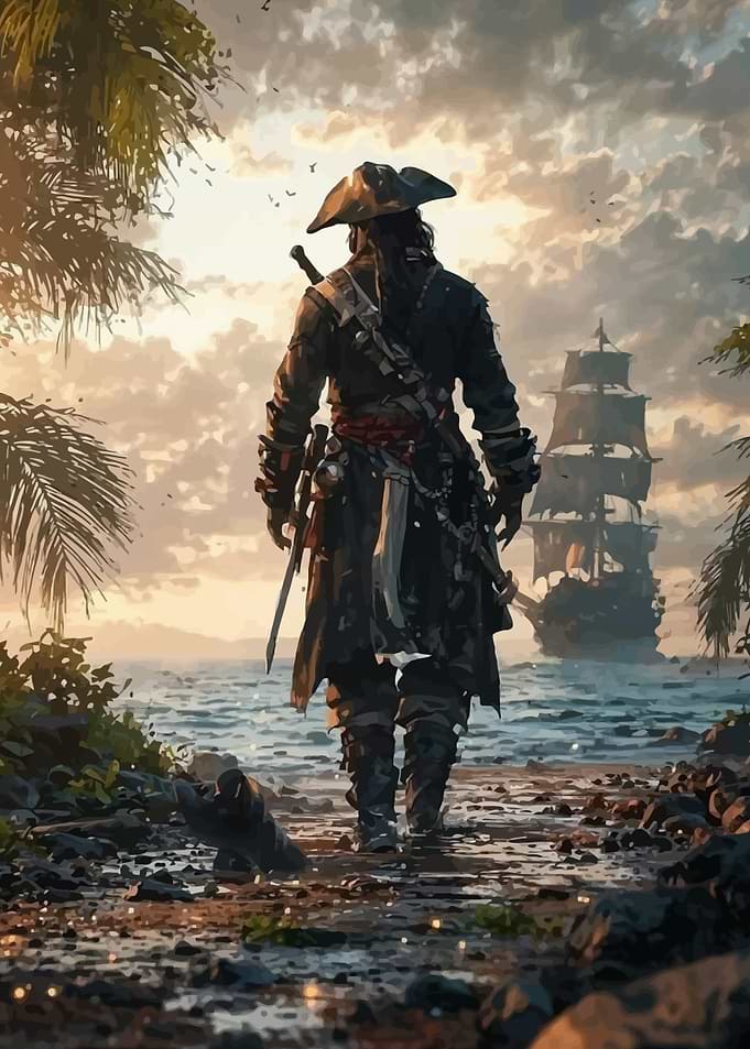 Pirate on the Shore