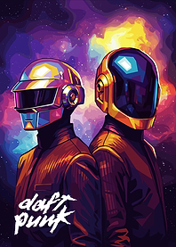 Daft Punk Duo in Space