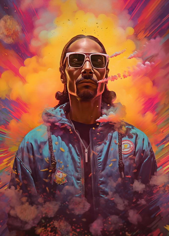 Snoop Dogg Colorful Portrait
