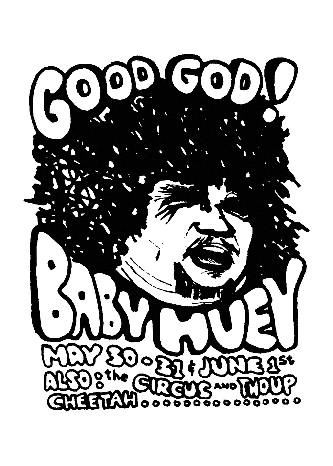 Baby Concert Poster Black and White