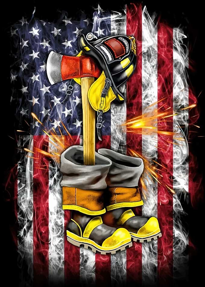 Firefighter Gear American Flag