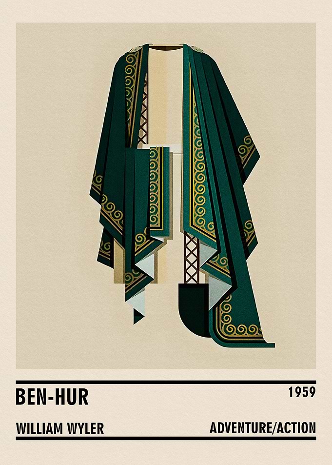 Ben-Hur Movie Poster Minimalist Design