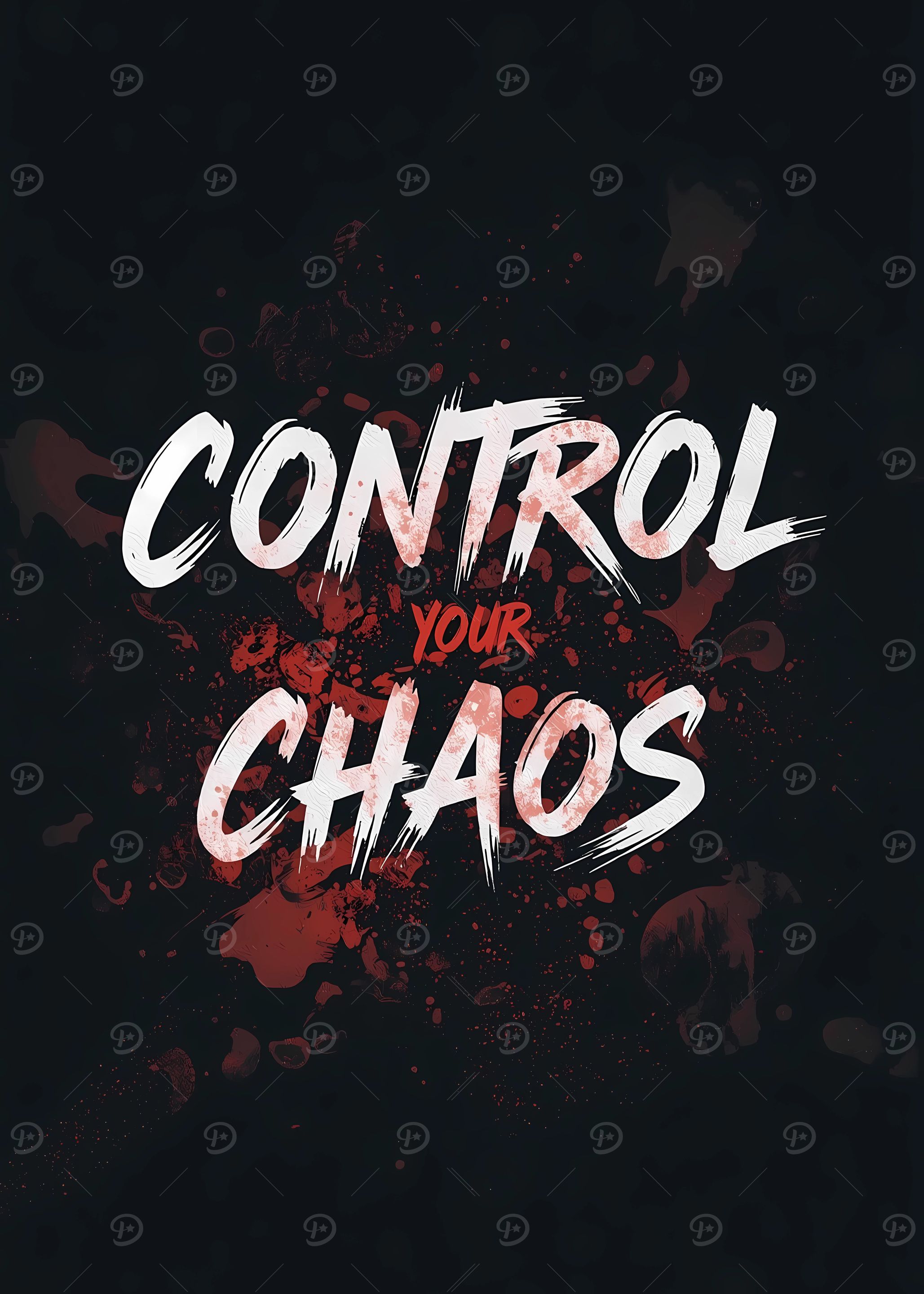 Control Your Chaos Text Art