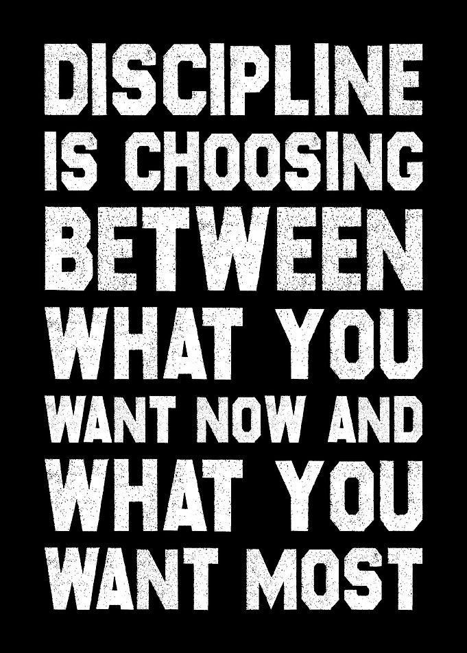 Discipline Motivation Wall Art Choose Your Goals