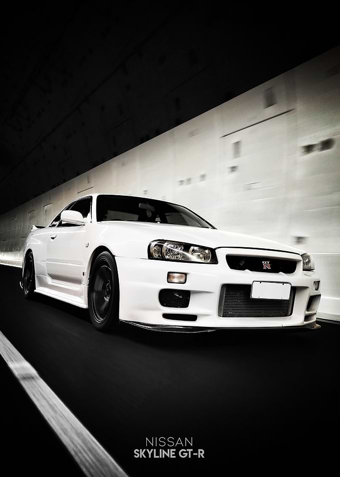 Nissan Skyline GT-R in tunnel