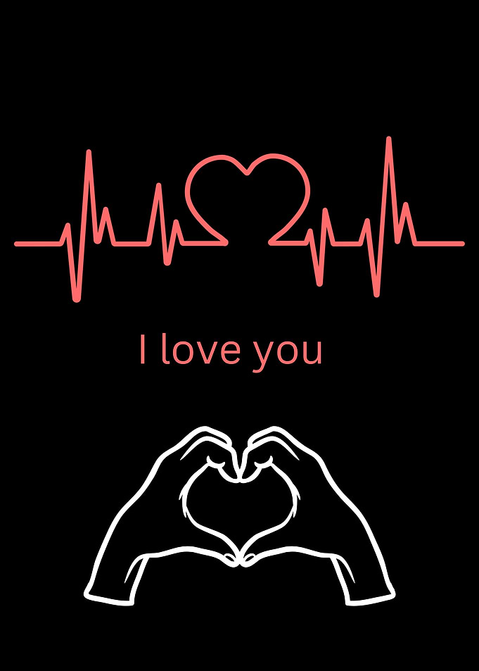 I Love You Heartbeat Hands