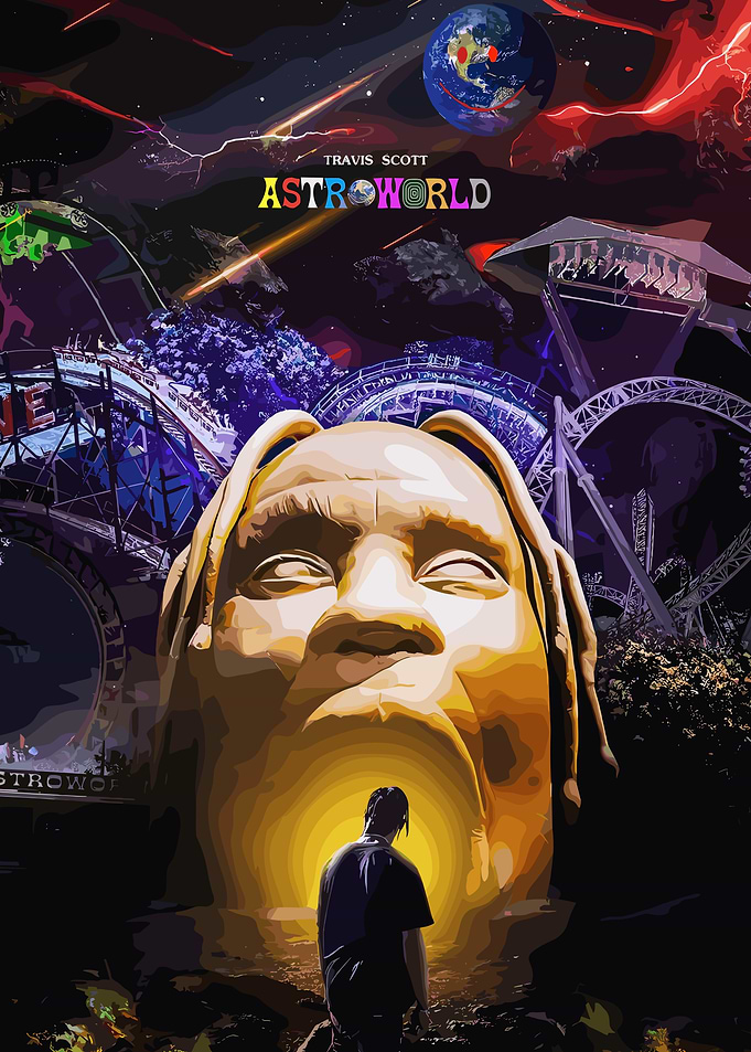 Travis Scott Astroworld Album Cover Art