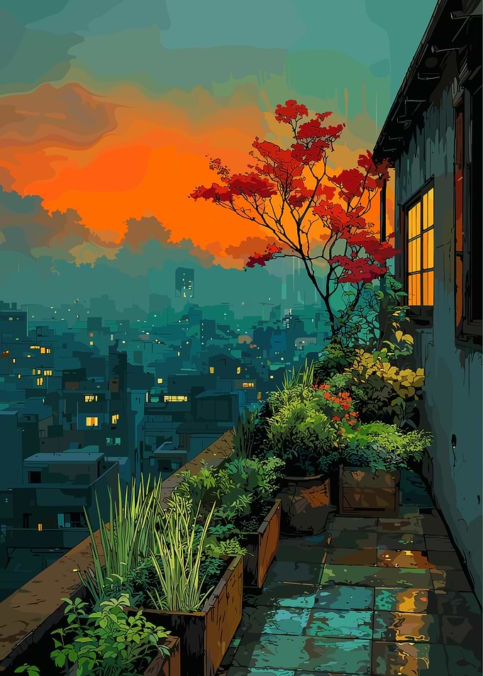 City at Sunset