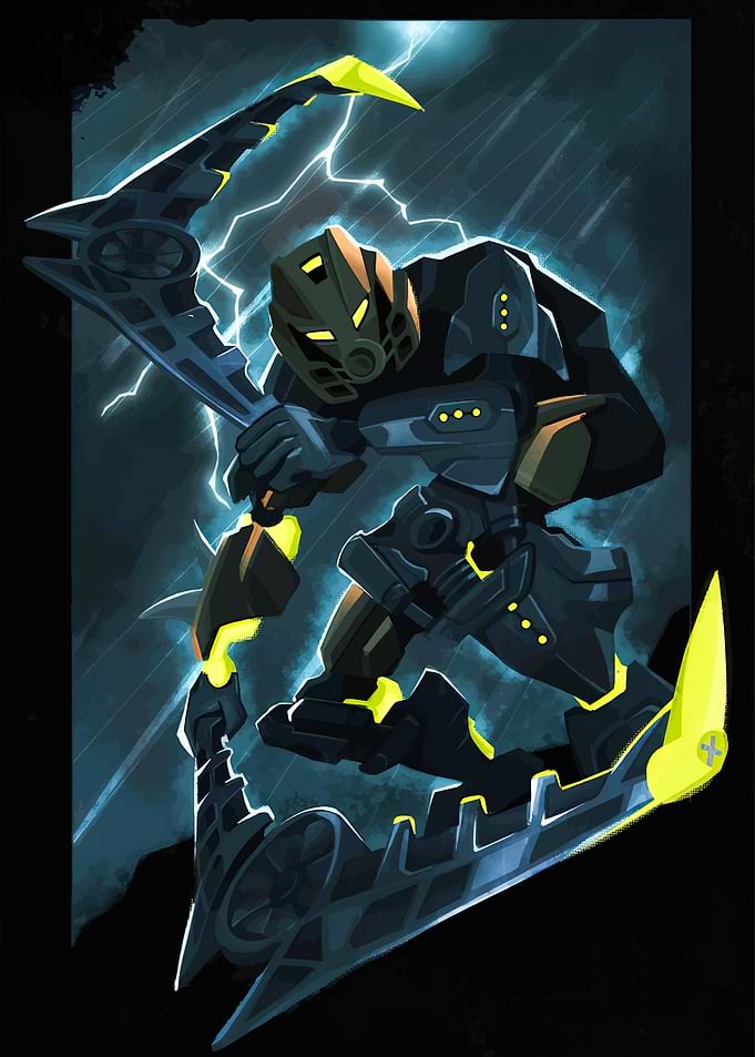 Bionicle Toa Mahri Hewkii Illustration
