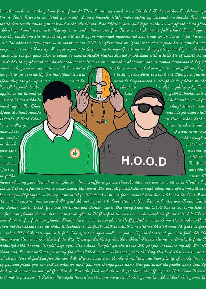 Lyrics Portrait - Kneecap
