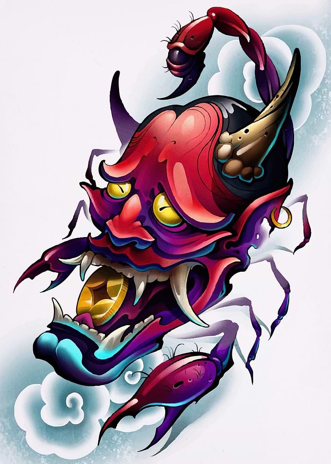 Demon Scorpion Design