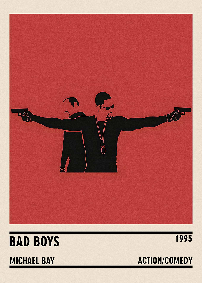 Bad Boys Movie Poster Minimalist Art