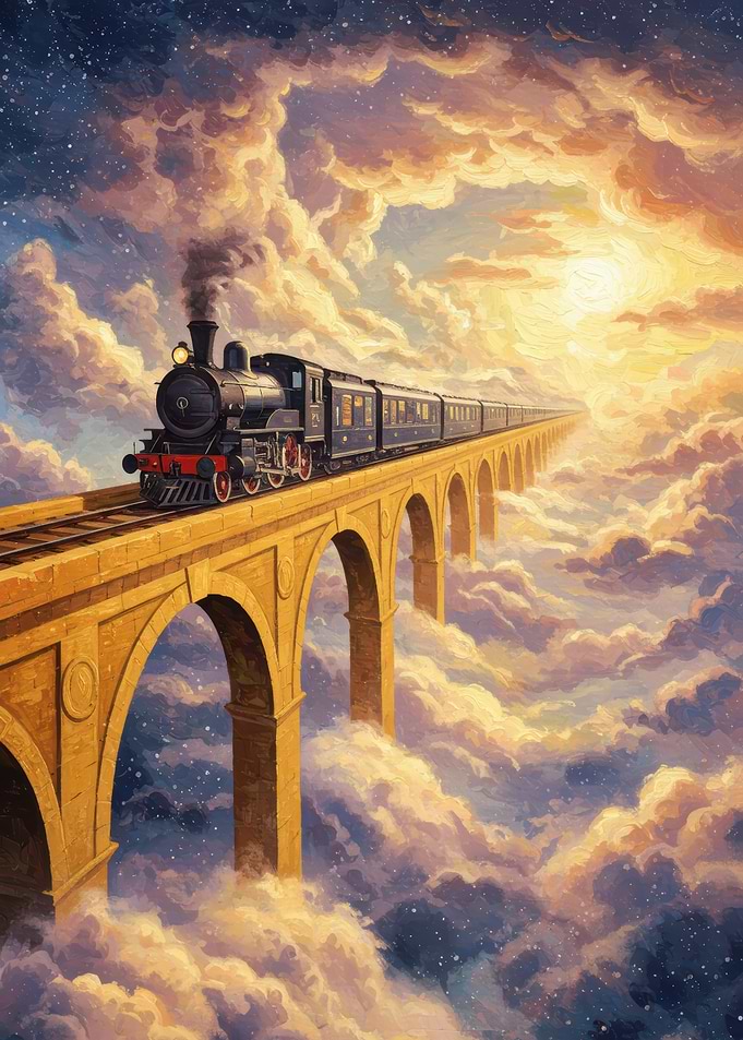 Train Journey Through the Clouds