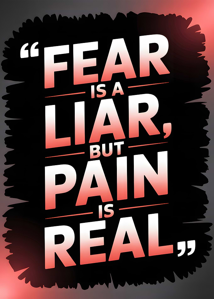 Fear is a Liar, Pain is Real