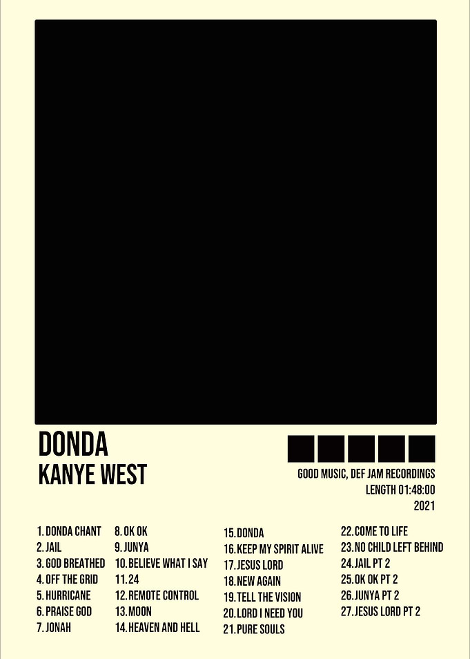 Kanye West - Donda Album Cover