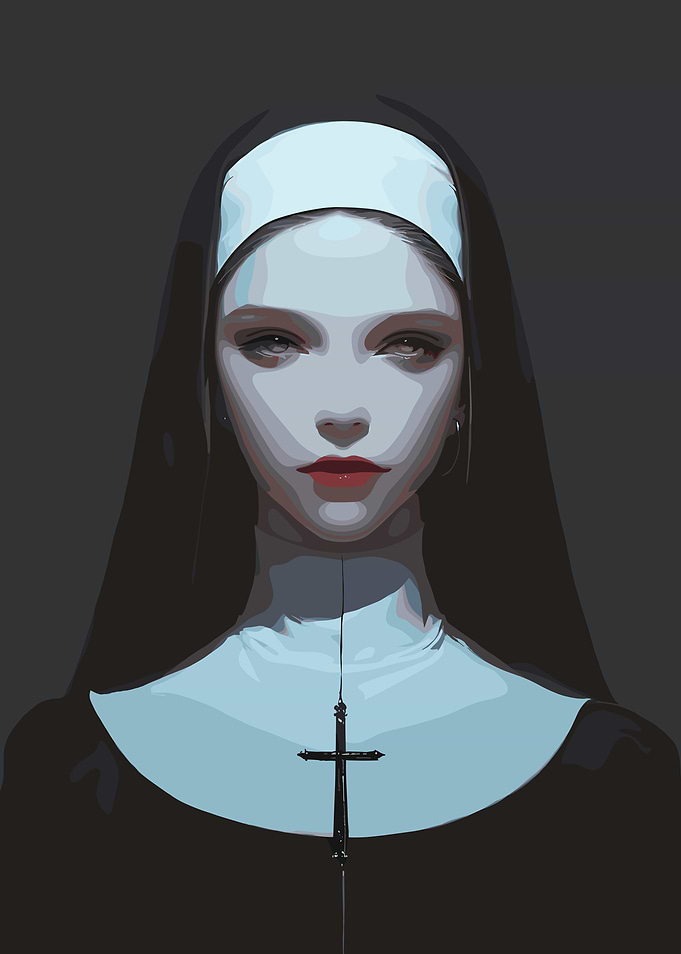 Portrait of a Nun with Cross