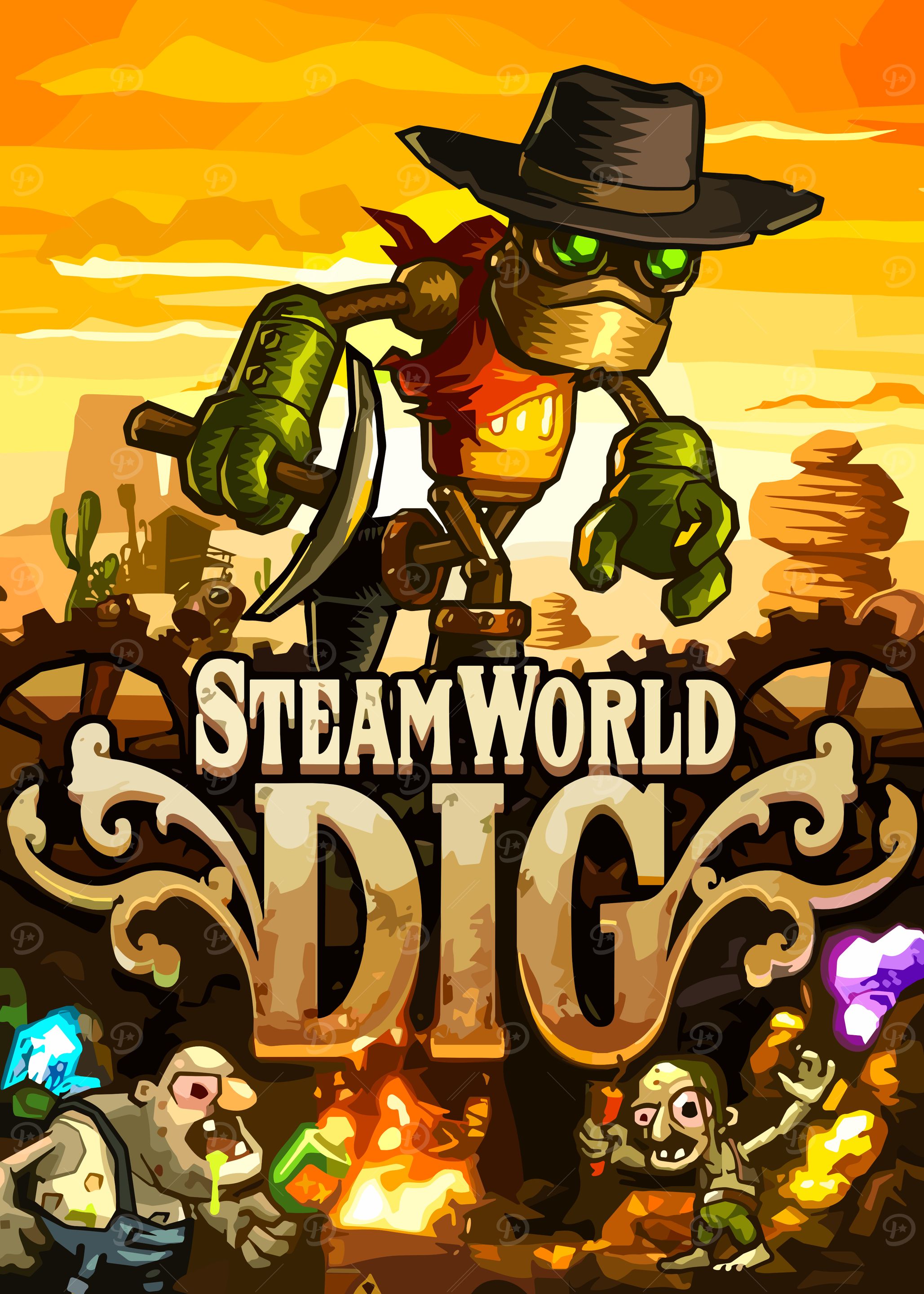 SteamWorld Dig Game Cover Art