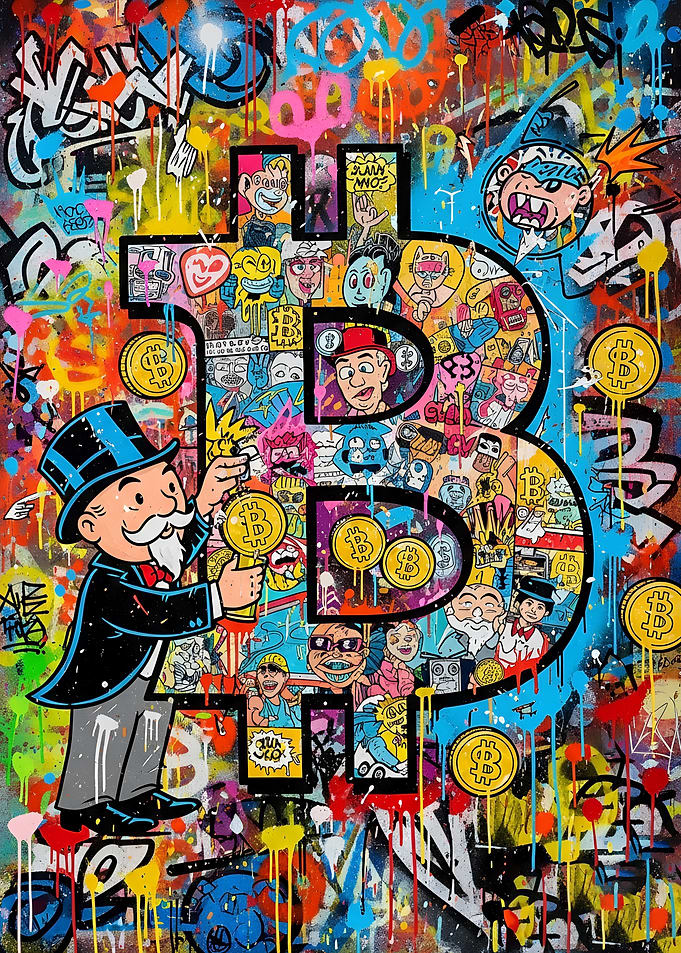 Bitcoin Graffiti Art