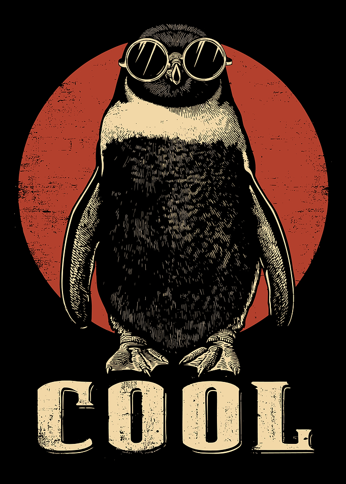 Cool Penguin with Sunglasses Illustration