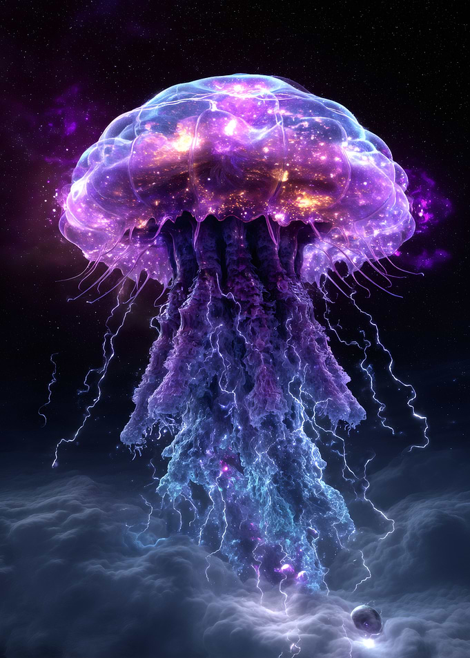 Cosmic Jellyfish in Space