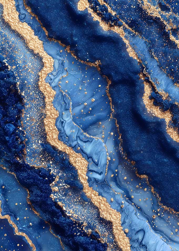 Abstract Gold Marble
