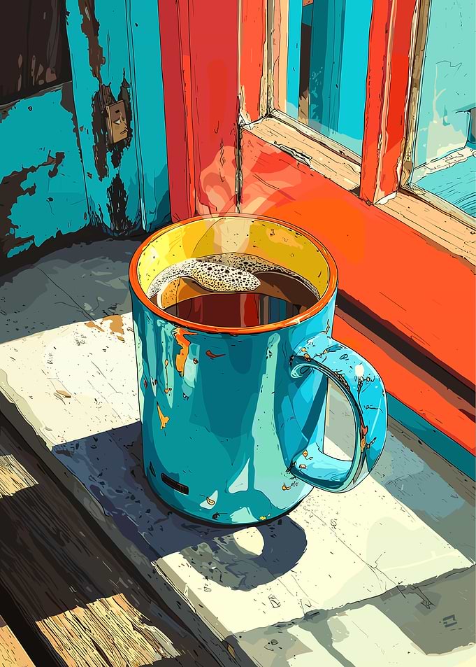 Coffee Cup by the Window