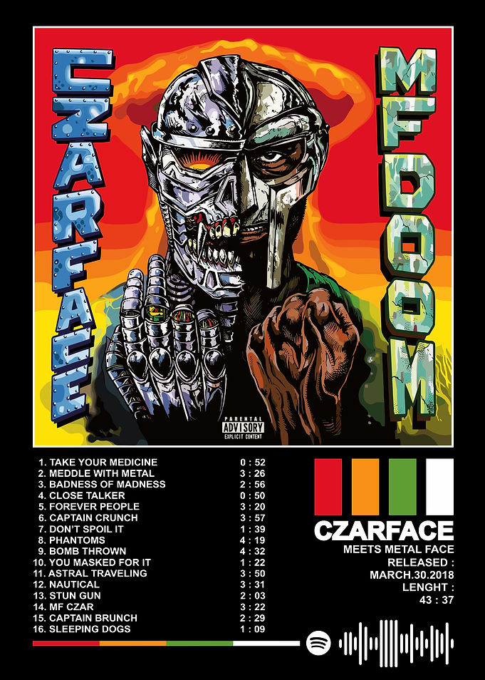 MFDOOM Czarface Meets Metal Face Album Art