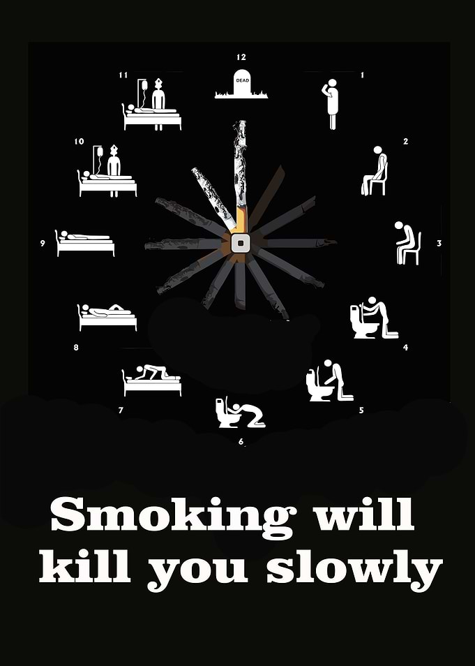 Smoking Kills Clock