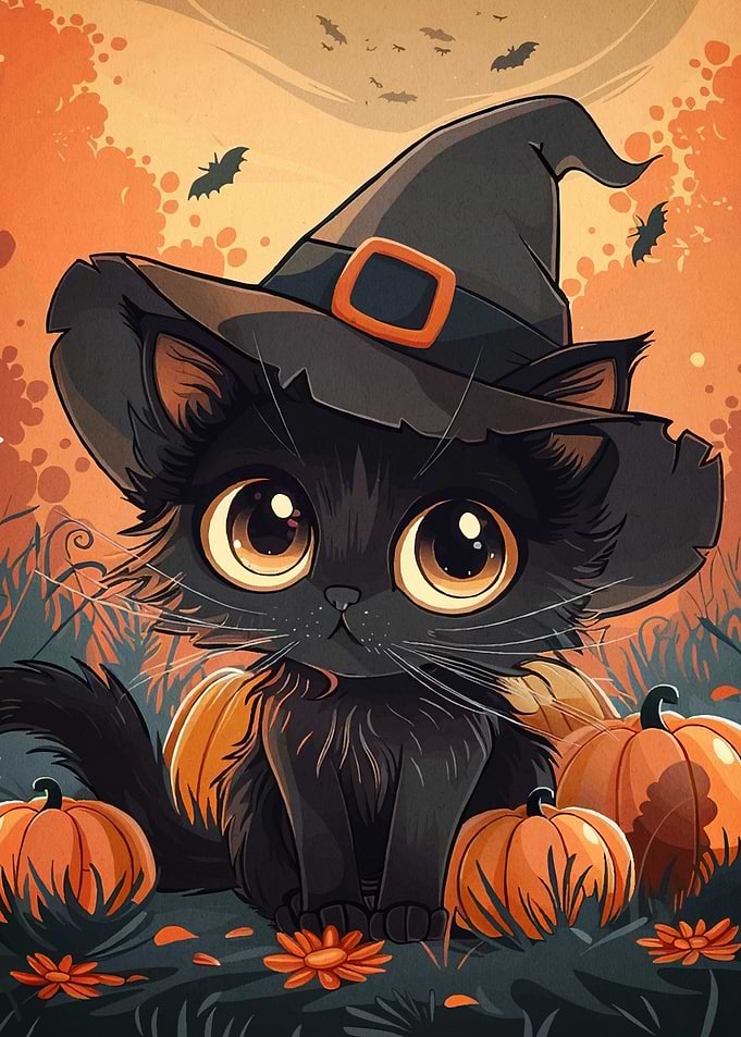 Halloween Cat Witch