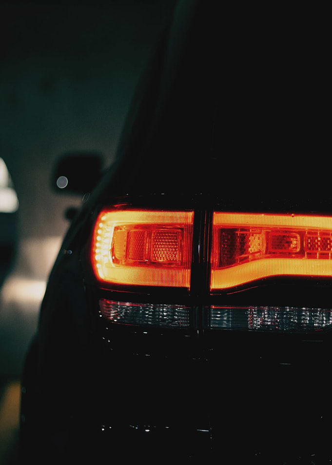 Car Tail Light Close-Up