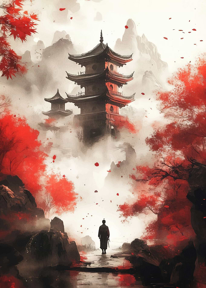 Japanese Samurai Landscape
