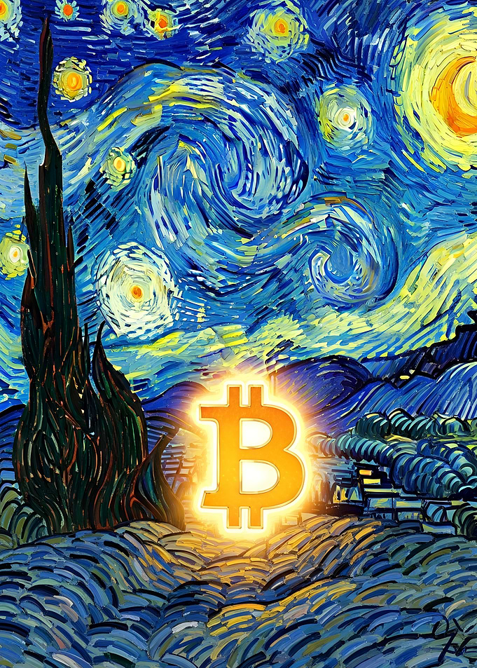 Bitcoin Starry Night