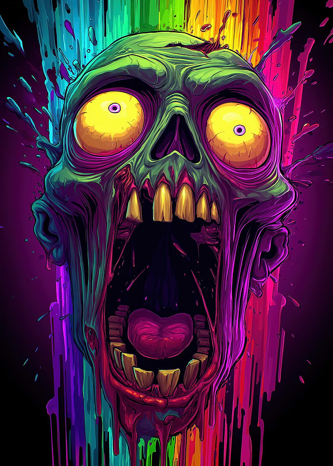Rainbow Zombie Scream