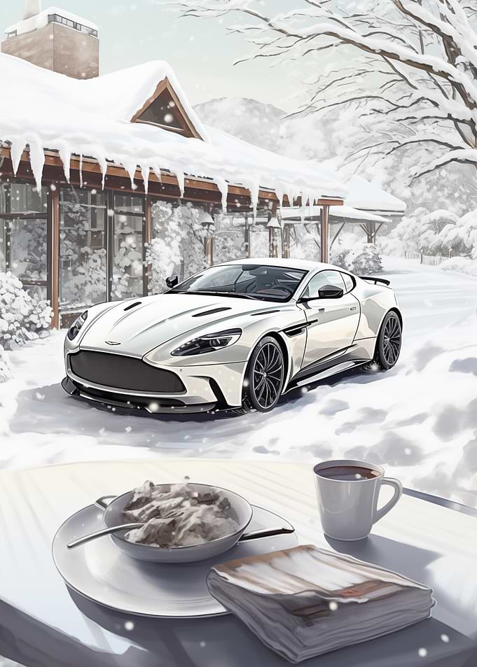 Aston Martin in Winter