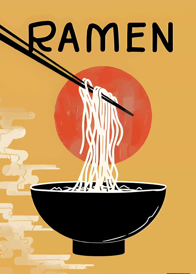 Ramen Bowl with Chopsticks