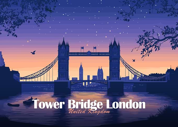 Tower Bridge London at Dusk