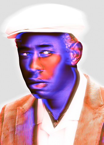 Tyler, the Creator Portrait with Color Effects