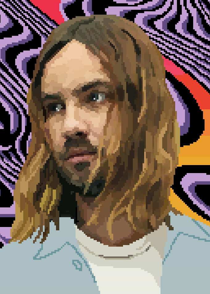 Kevin Parker Pixel Art Portrait