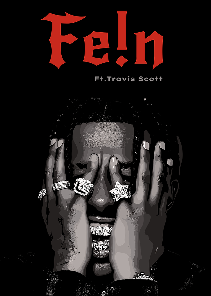 Fe!n ft. Travis Scott Artwork