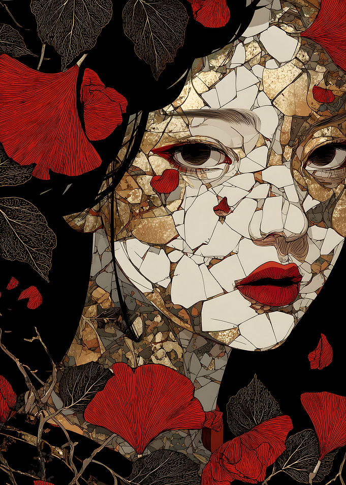 Mosaic Woman Japanese