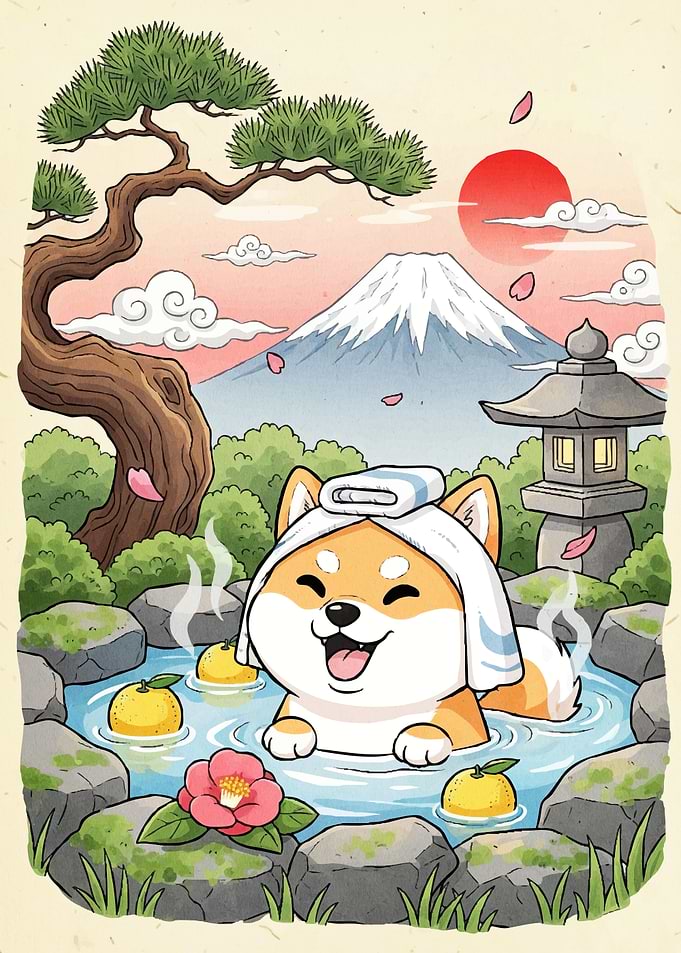Shiba Onsen Cartoon