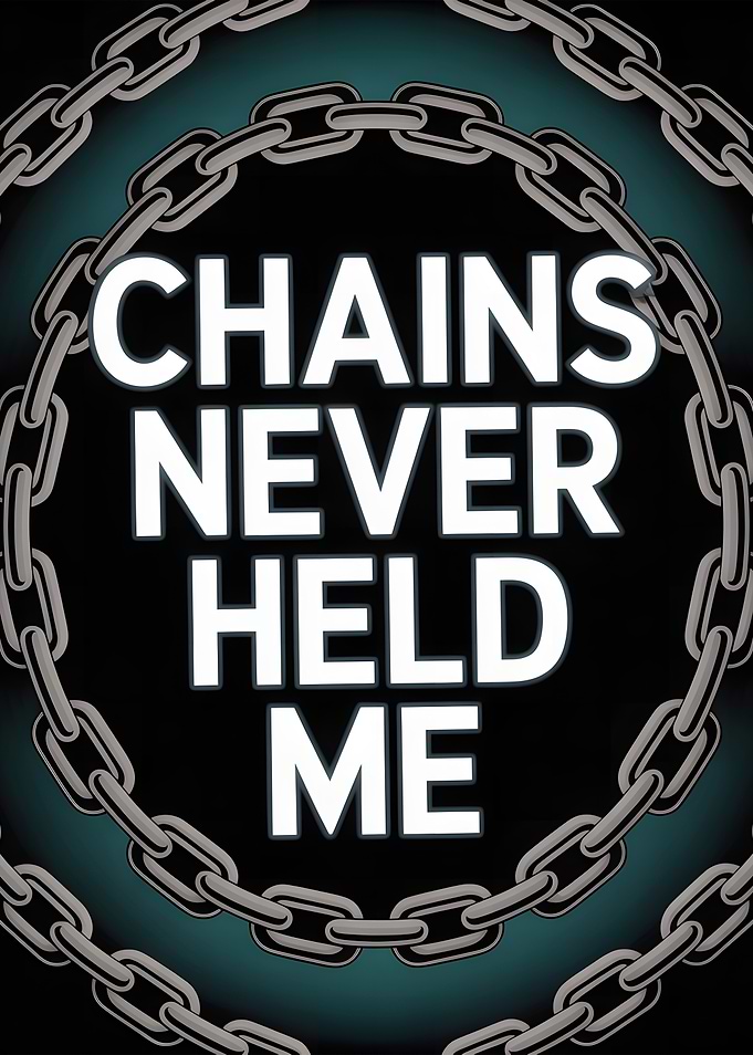 Chains Never Held Me Text Art