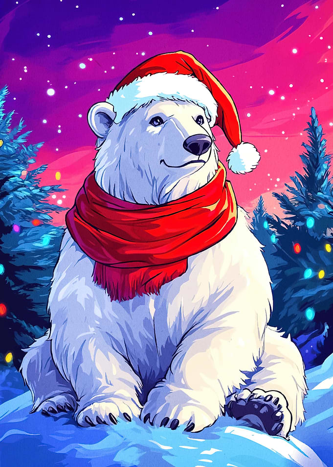 Christmas Polar Bear